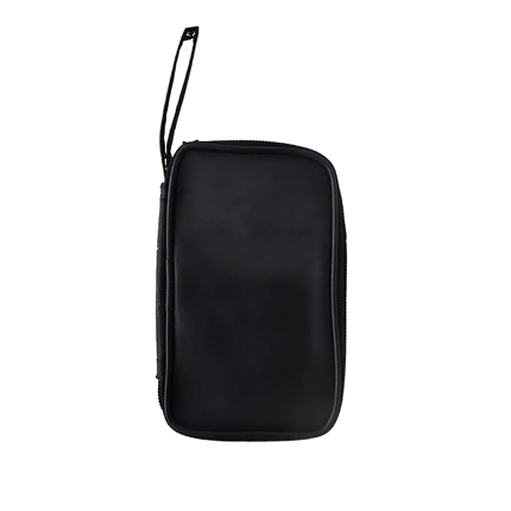 2 Pieces Carry Soft Case Zipper Pouch For Multimeter Universal Meter Black M+S