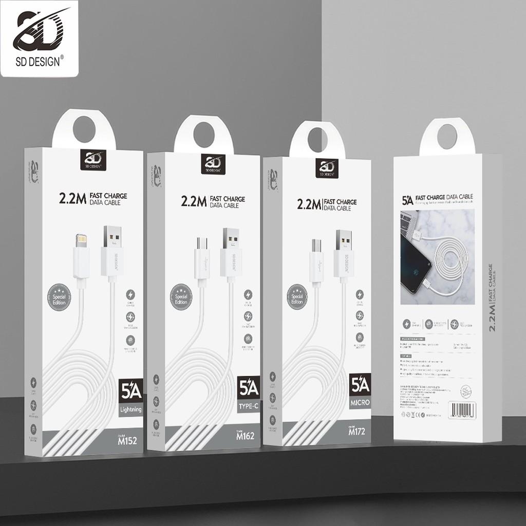 Cáp sạc SD DESIGN M162 chân sạc T.y.p.e.C sử dụng cho các máy samsung,oppo..bảo hành 1 đổi 1