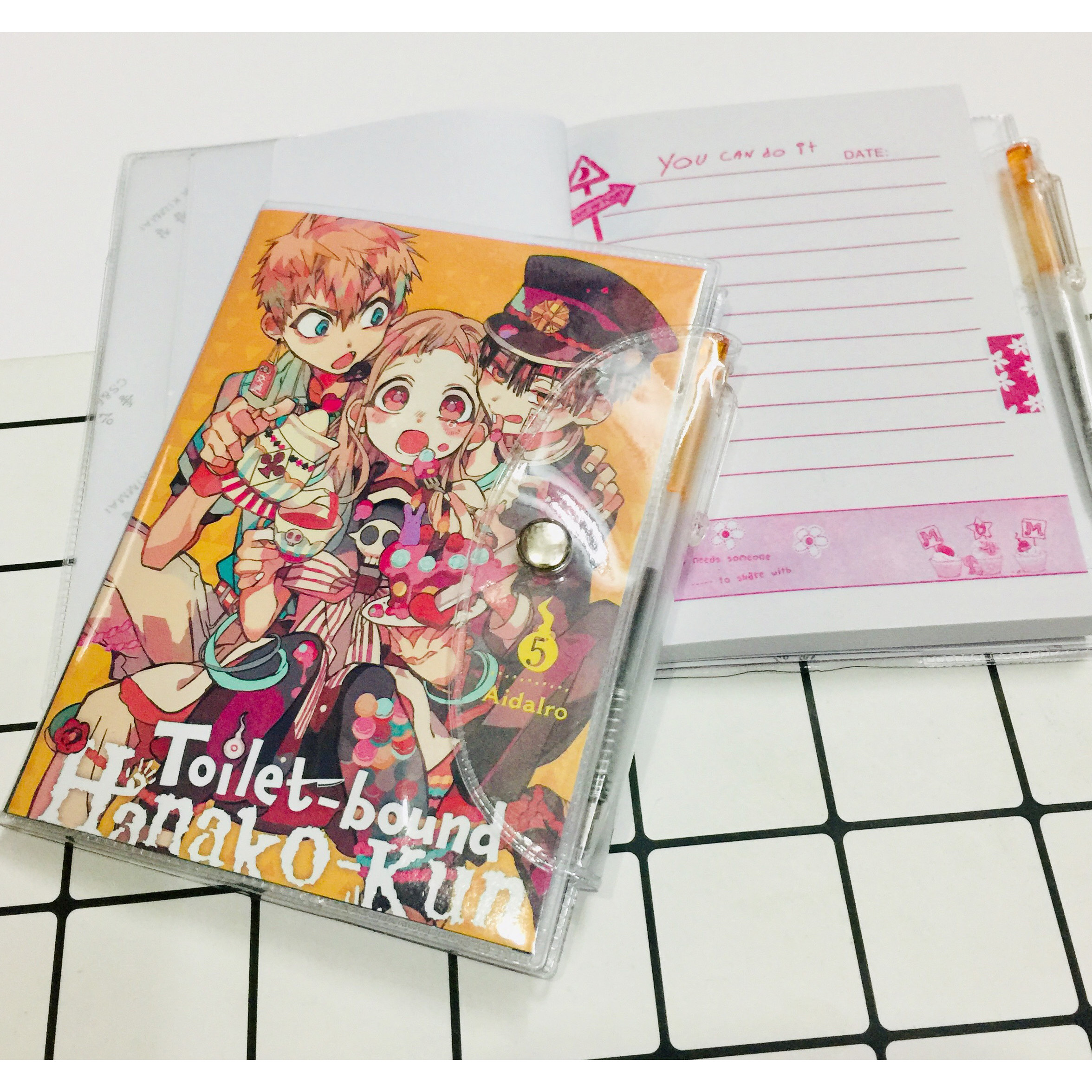 Combo 2 SỔ TAY NHỎ KÈM BÚT Jibaku Shounen Hanako-kun NHIỀU MẪU NGẪU NHIÊN