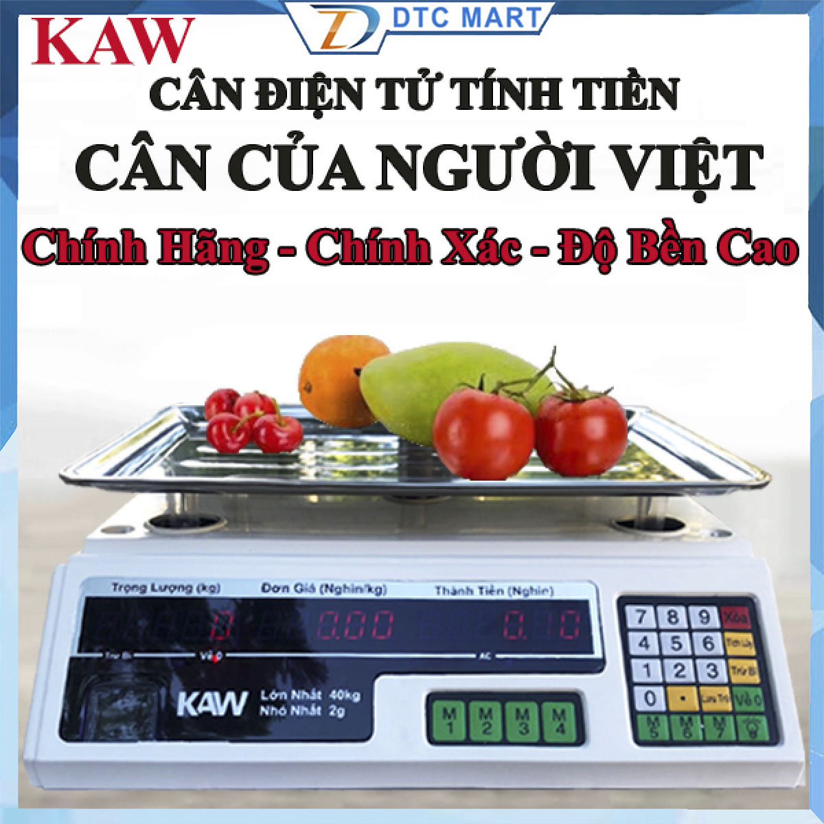 Cân Điện Tử Tính Tiền Hàng Cao Cấp 40Kg [ sẵn hàng ]