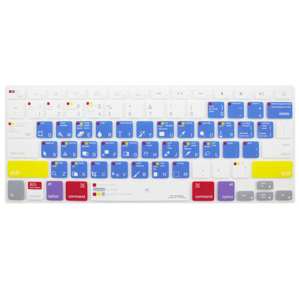 Lót phím JCPal bản phím tắt Photoshop - Macbook Pro 13,15 Touchbar - Hàng chính hãng