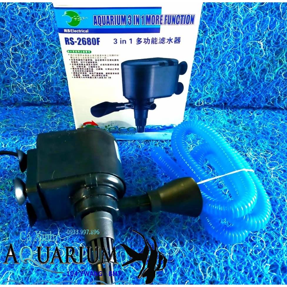Máy bơm bể cá, hồ cá 3 trong 1 RS 2680F