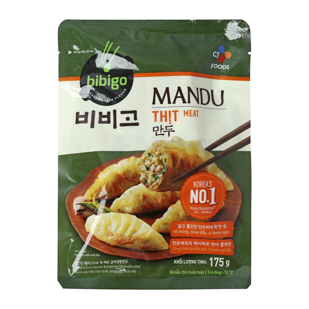 Bánh Xếp Mandu Bibigo Nhân Thịt 175G