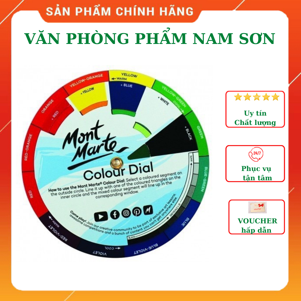 Hình ảnh Bảng Hướng dẫn pha màu Mini Mont Marte