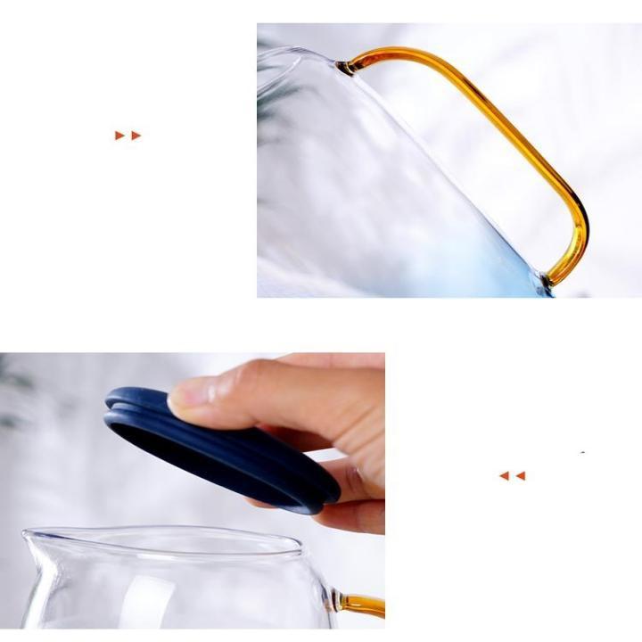 Bộ Ly và Bình thuỷ tinh Blue&Gold Nordic cao cấp - Sky