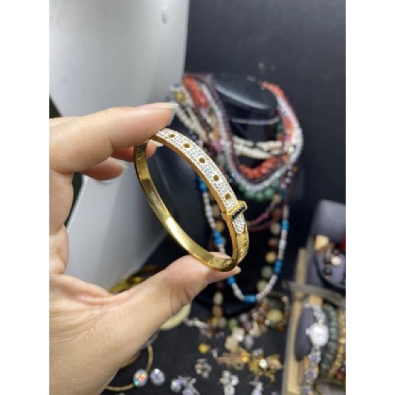 Bông tai kiểu xoáy đôi, đính phale bạc 925