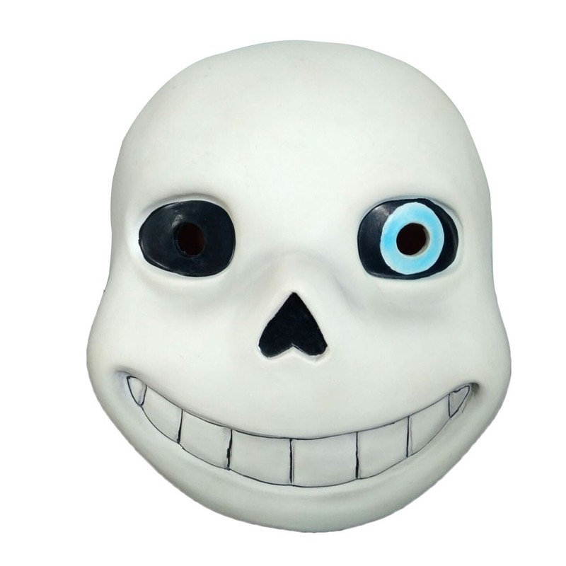 Mặt nạ đầu mắt xanh và mắt đen Hot Game Undertale Sans hóa trang Halloween