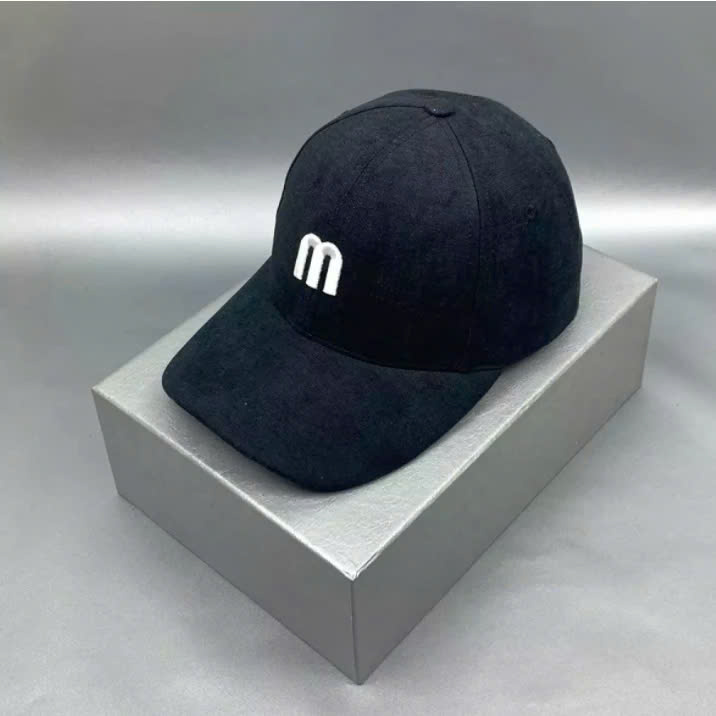 Mũ lưỡi trai, Nón kết nam nữ CHỮ M vải NHUNG phong cách Ulzzang form unisex nam nữ (Ảnh thật)