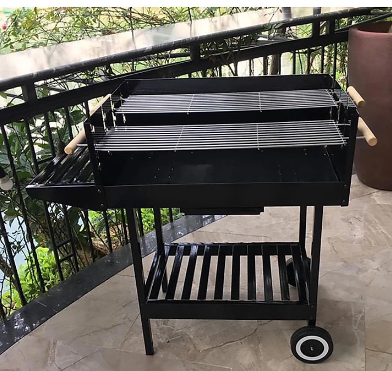 Bếp nướng Landmann CK350, Bếp nướng BBQ, Bếp nướng than hoa ngoài trời, có bánh xe tiện dụng