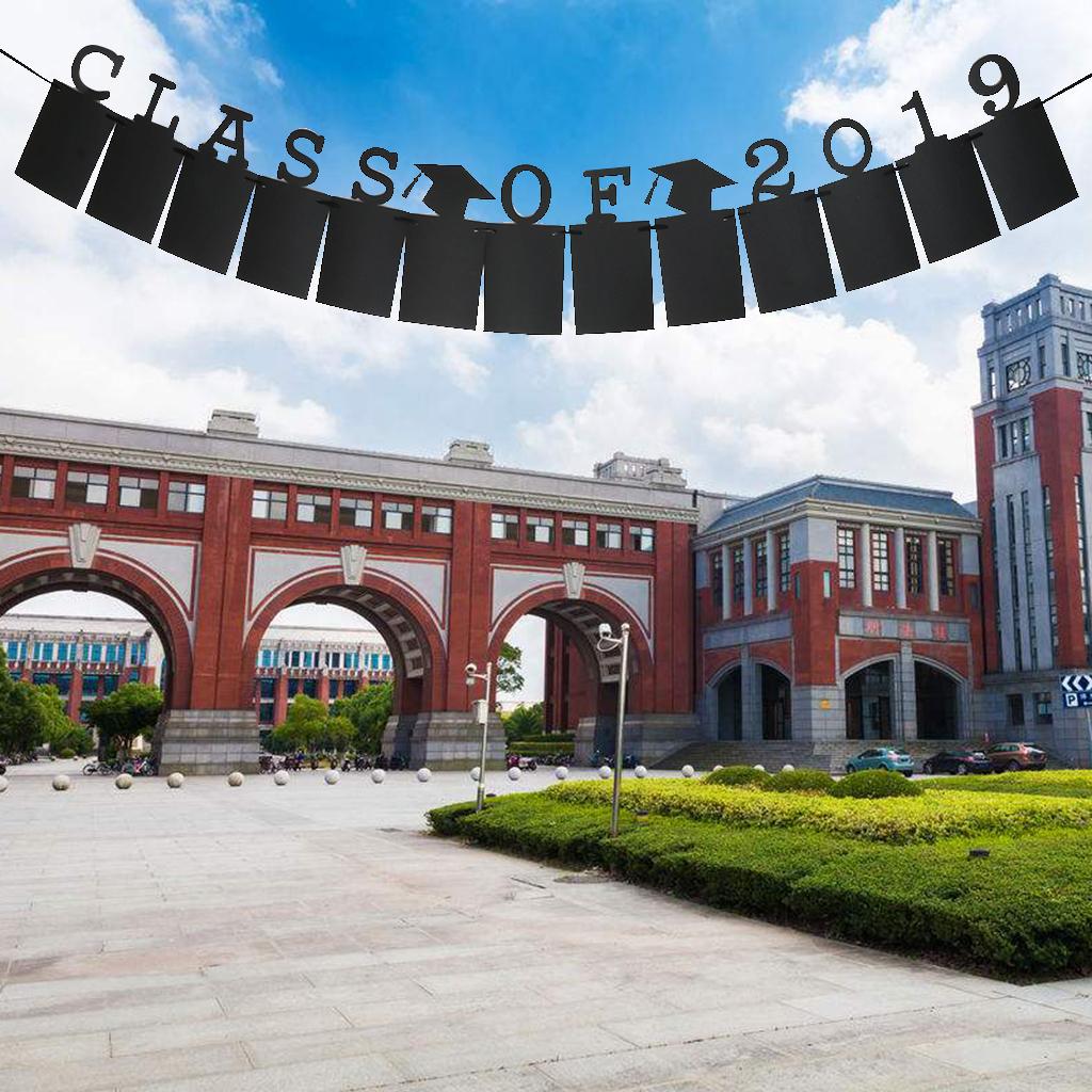 Graduation Photo Banner Class of 2019 Kraft Photo Folder Flag Hanging Decor