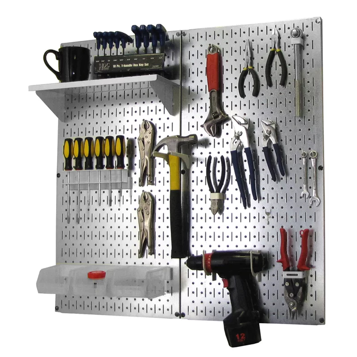 Bộ 2 Tấm Bảng Treo Dụng Cụ Pegboard Đứng GALVANIZED 80x40cm Lưu Trữ Trưng Bày Dụng Cụ Sửa Chữa Thông Minh Dễ Tìm Kiếm