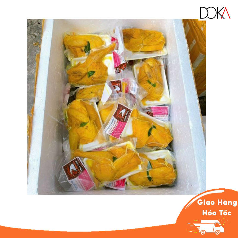 Gà ủ muối hoa tiêu Doka Food da giòn, thịt dai ngon vị đậm đà từng xới thịt