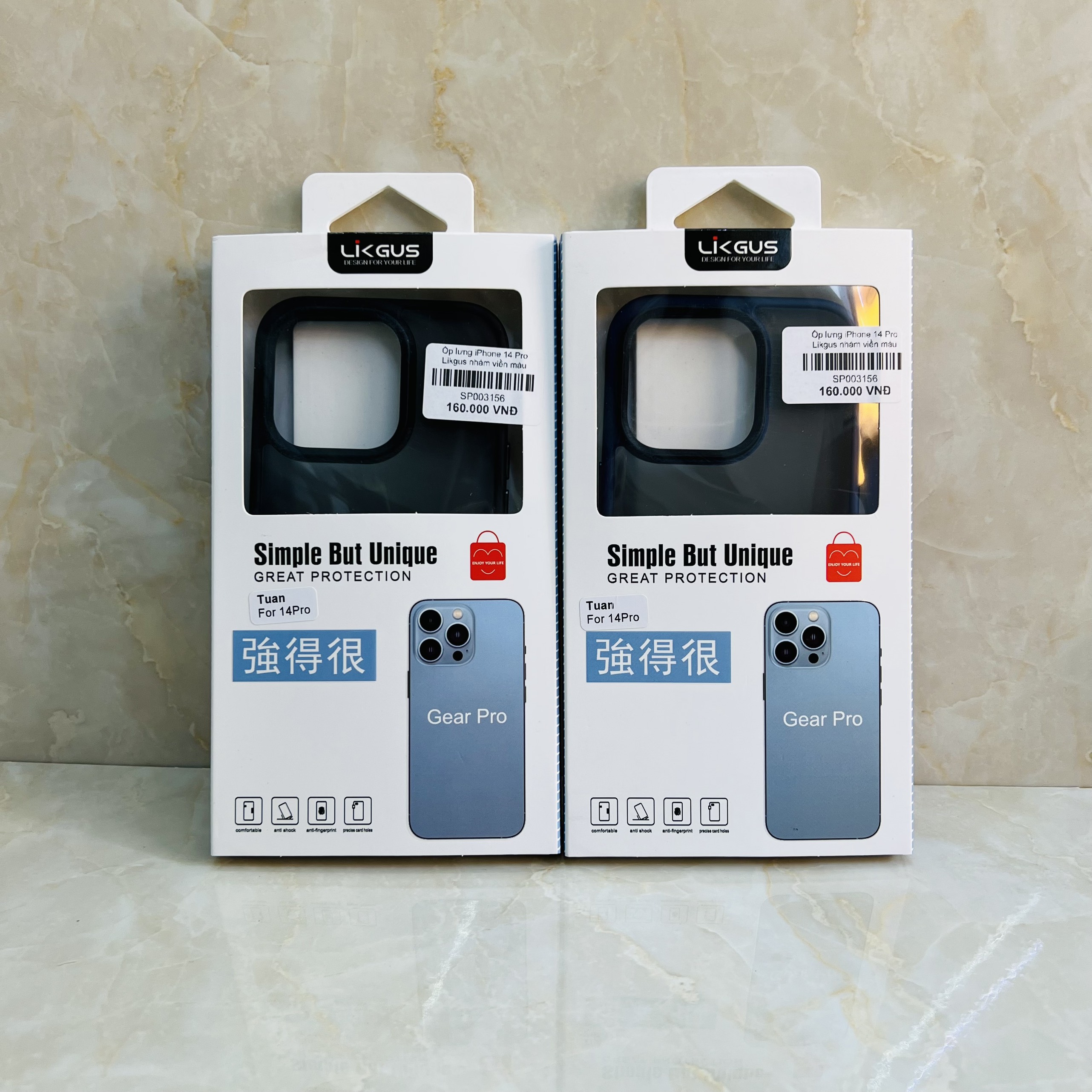 Ốp lưng Likgus lưng nhám chống sốc tốt dành cho iPhone 14 Pro - hàng chính hãng