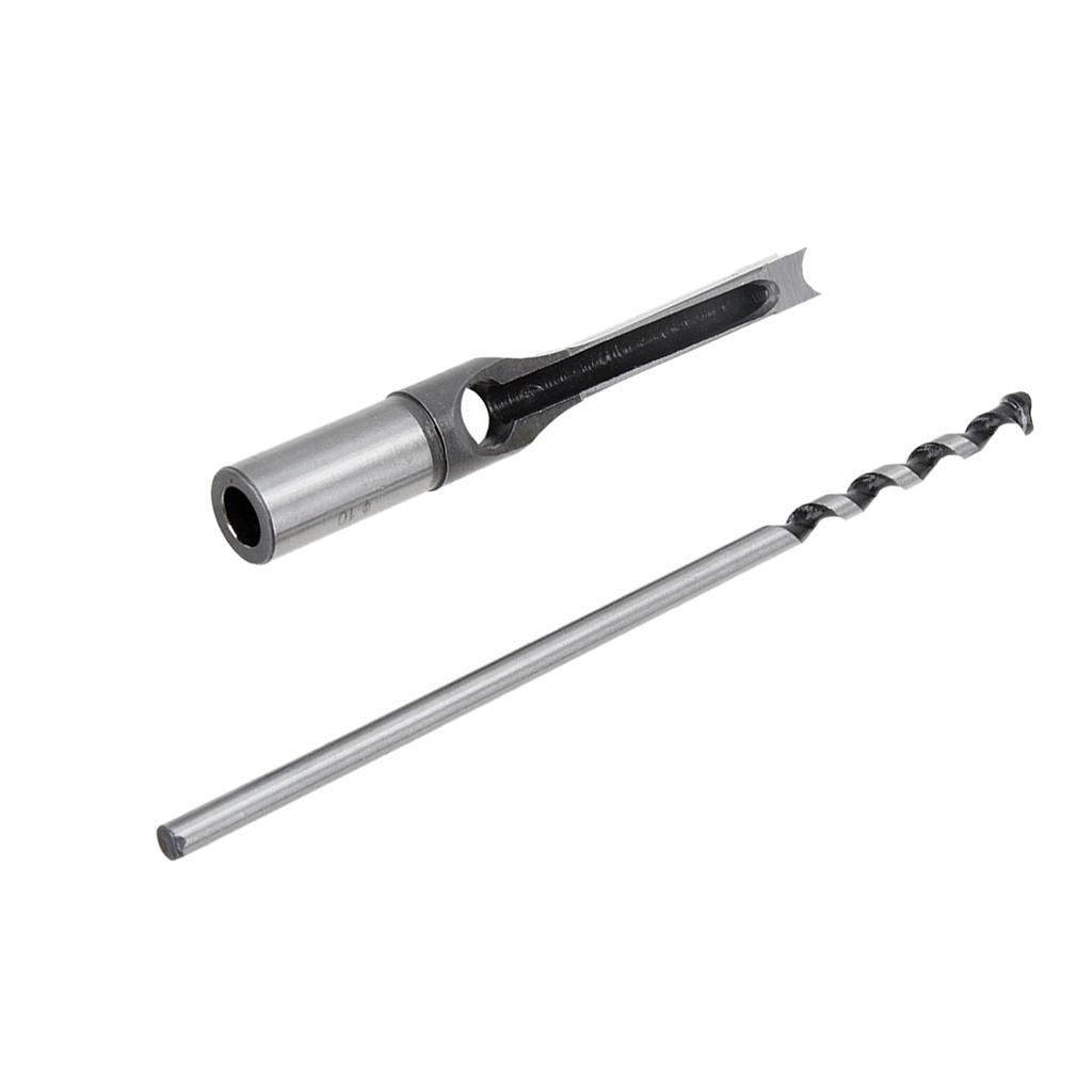 Hollow Square Mortiser Auger Drill Bit Woodworking 10, 12mm