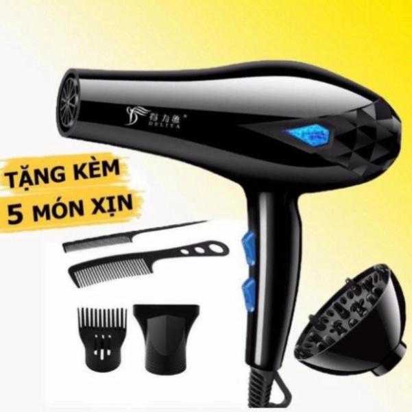 Máy Sấy Tóc, Tạo Kiểu Tóc Deliya2200W 2 Chiều Kèm Bộ Phụ Kiện 5 Món, Thích Hợp Cho Mọi Loại Tóc