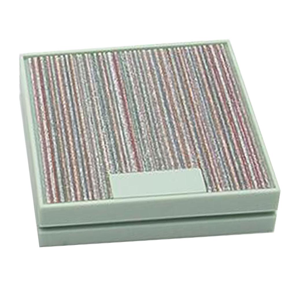 Empty Pressed Powder Case Makeup Blusher Cosmetic Container W/ Mirror