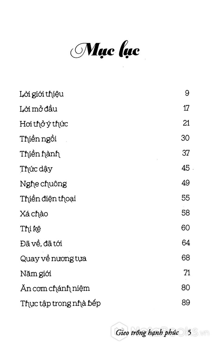Tủ sách Thiền sư Thích Nhất Hạnh - Gieo trồng hạnh phúc