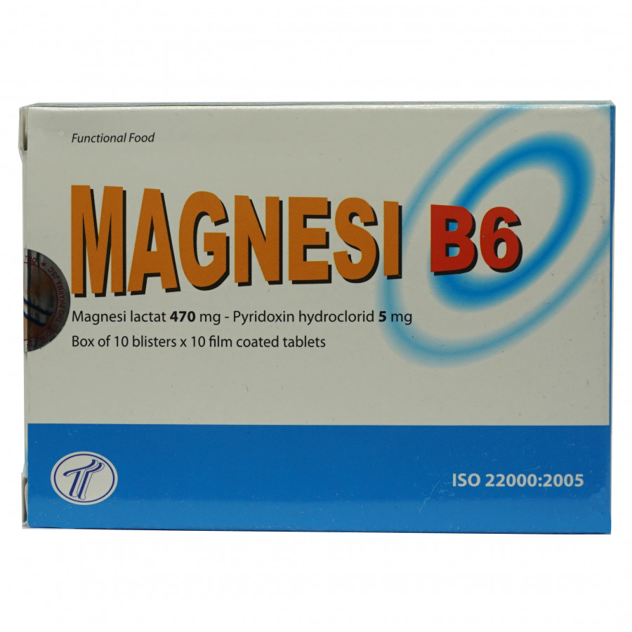 Thực phẩm chức năng Magnesi B6 giúp bổ sung Vitamin B6 và Magie