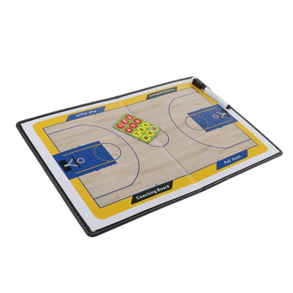 Basketball Coaching Board Strategy Teaching Clipboards Tactics Kit Foldable