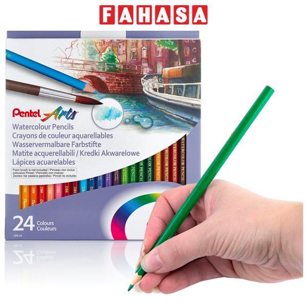 Hộp 24 Bút Vẽ Màu Nước - Pentel Arts CB9-24U