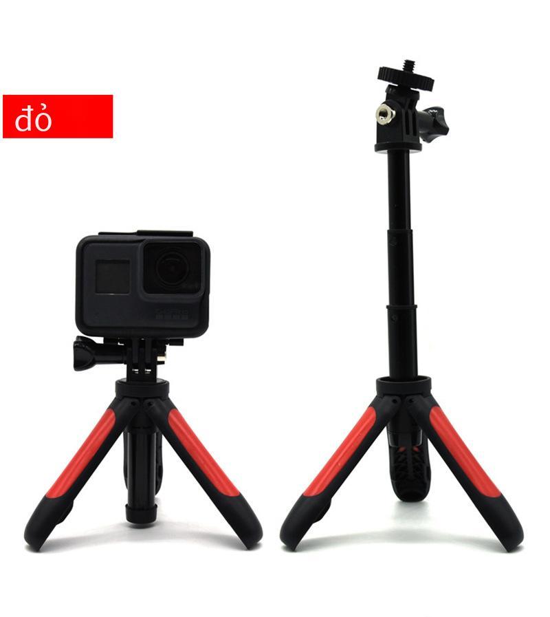 Khuyến mãi phù hợp cho phụ kiện gopro nối dài mini que tripod máy ảnh selfie stick máy tính để bàn micro hero5/6/7 chân đế