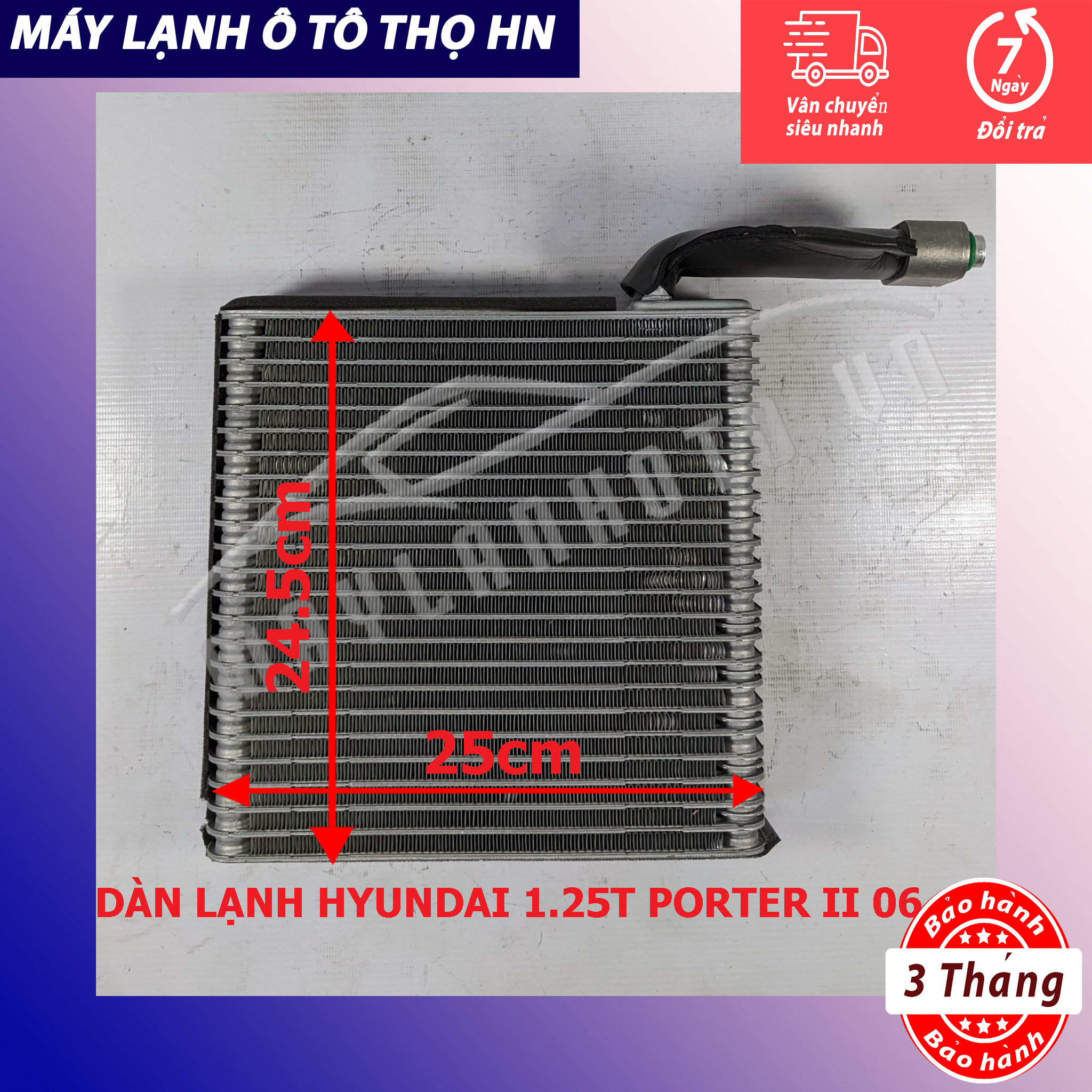 Dàn lạnh Hyundai Porter 2 1,25 tấn 2006 2007 2008 2009 2010 2011 2012 2013 2014 hàng xịn Hàn Quốc 06 07 08 09 10 11 12 13 14