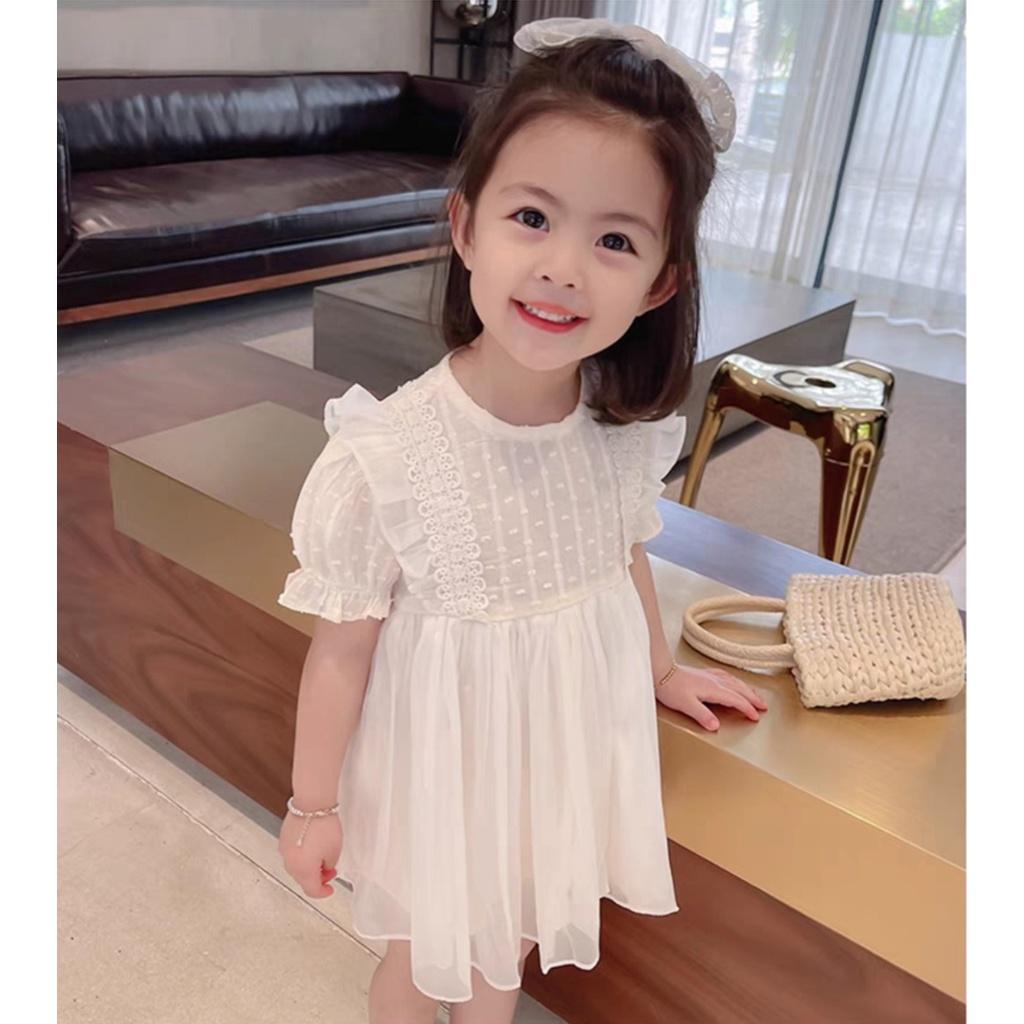 Váy ren đầm công chúa cho bé bé gái