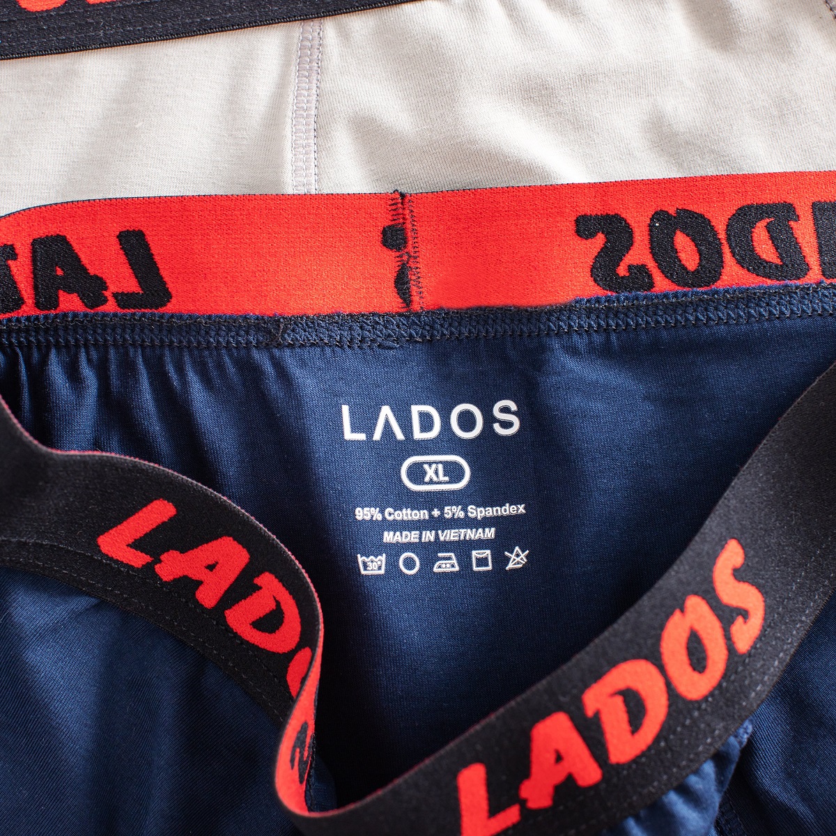 Quần lót boxer nam Lados - chất thun cotton lạnh cao cấp co giãn mát