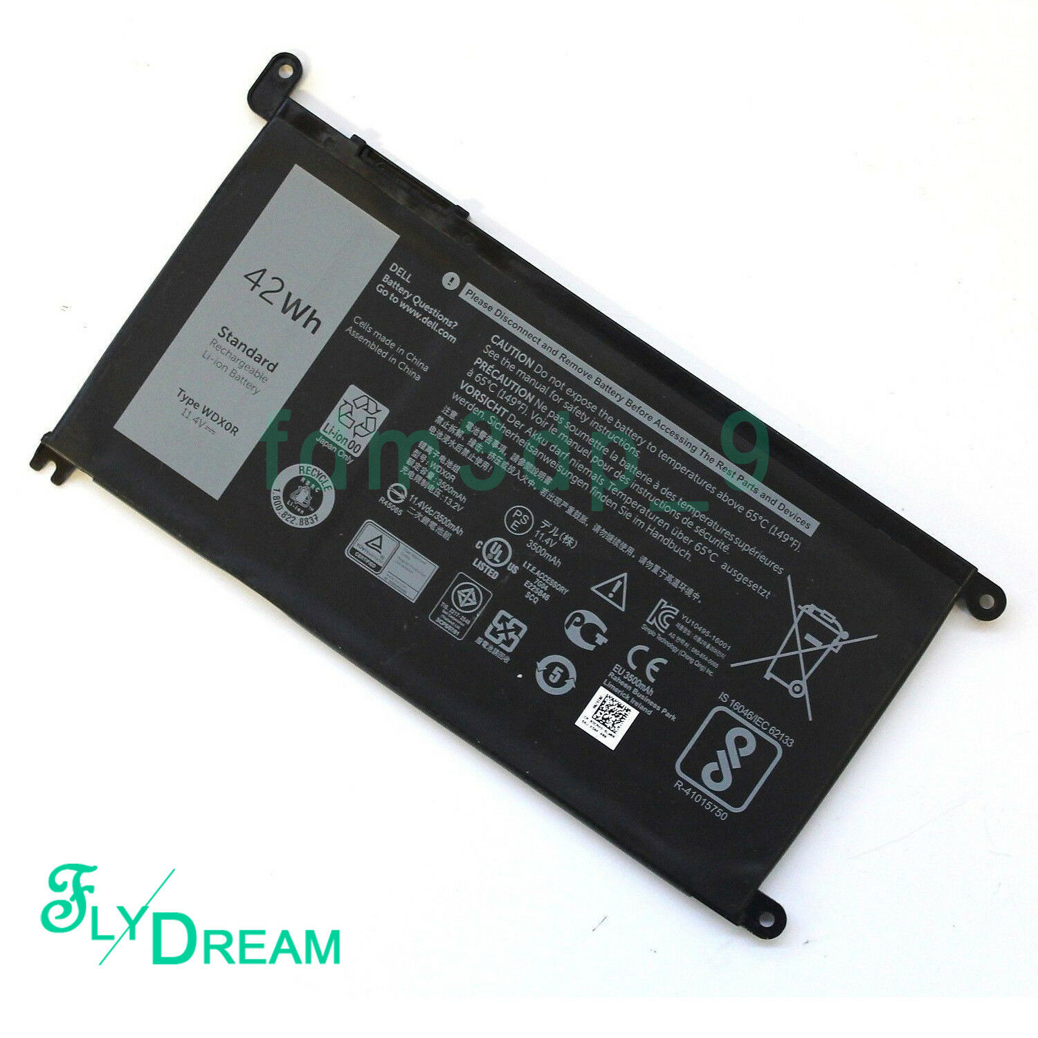 Pin battery dùng cho Dell Chromebook 11 3180 3189 Y07HK 0Y07HK 51KD7 42Wh