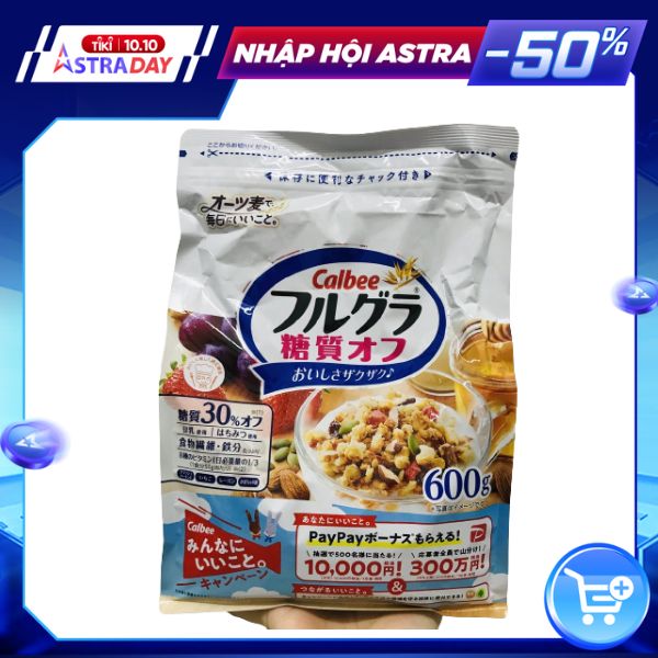 Ngũ cốc Calbee Furugura Carbohydrate 25% Off 600g - Nhập khẩu Nhật Bản