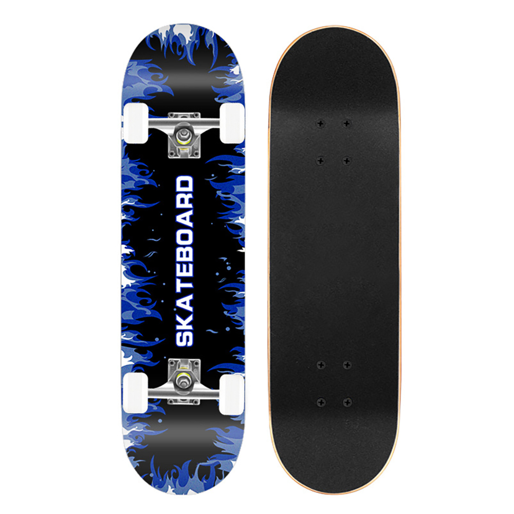 Ván trượt thể thao skateboard 80cm cao cấp đạt chuẩn thi đấu, 8 lớp gỗ phong ép mặt nhám, siêu bền, siêu chịu lực.