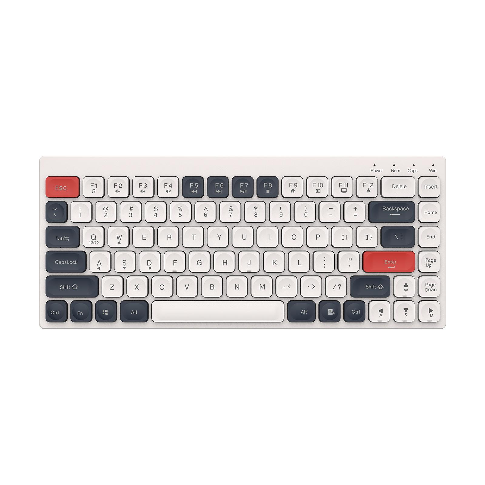 Mini 84 Key Gaming Keyboard 12 Multimedia Keys for Desktop PC Gamer Laptop