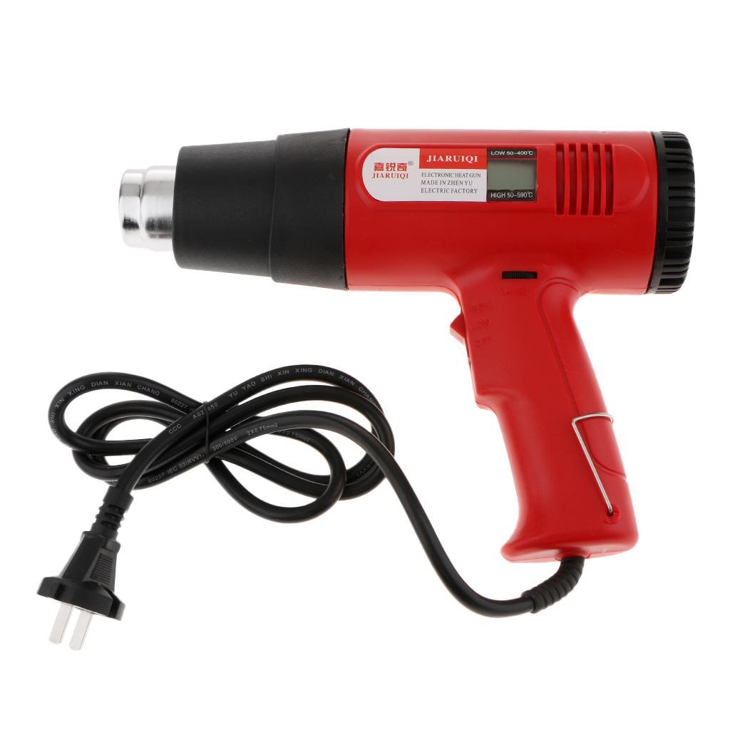 LCD 220V Industrial Handheld Hot Air Gun Heat Shrink Tube For Car Foil