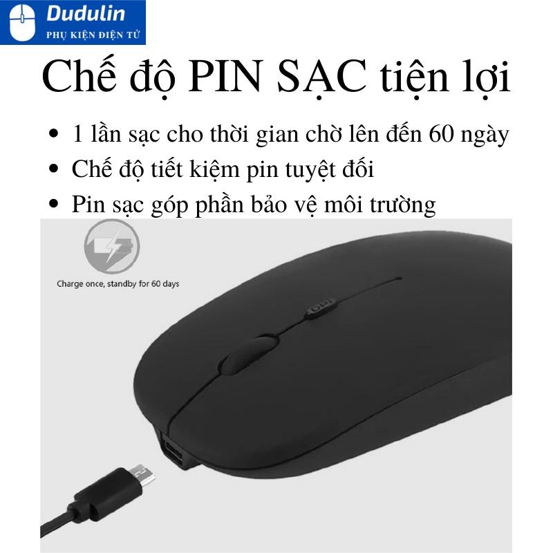 Chuột Không Dây BLUETOOTH Siêu Mỏng Có Thể Sạc Lại Được kết nối với điện thoại, máy tính bảng, laptop, TV