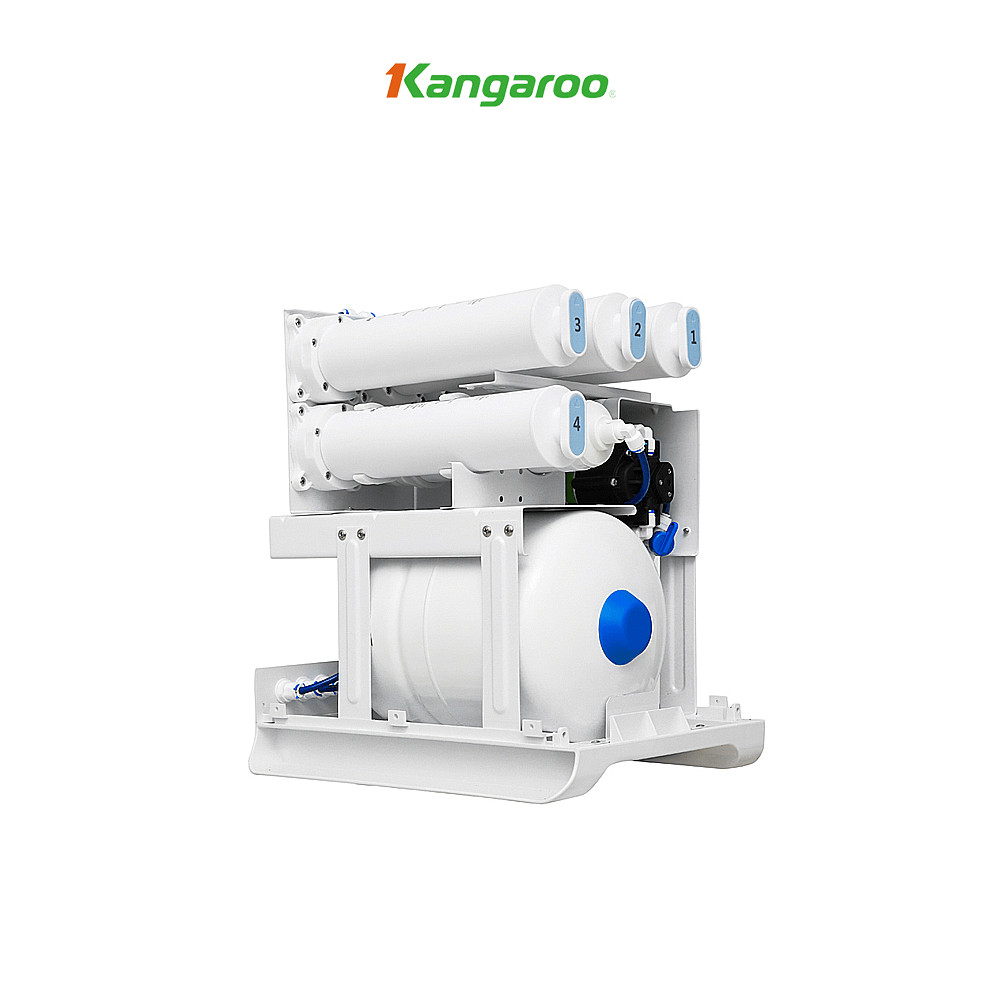 Máy lọc nước Hydrogen Kangaroo RO 5 lõi UNDERSINK thân vỏ trắng KG100HU+ - Hàng chính hãng