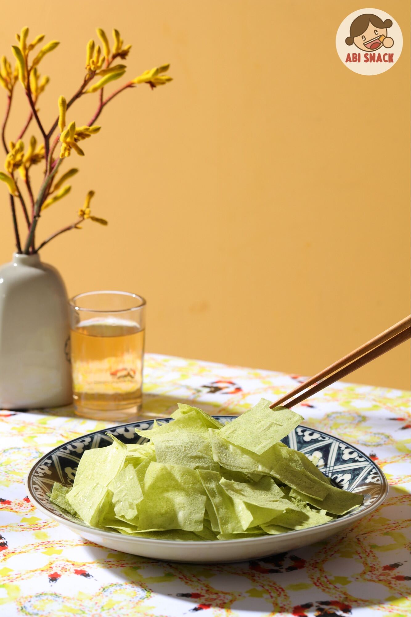 Bánh Tráng Trà Xanh Matcha - Bánh Tráng Ngọt ABI SNACK