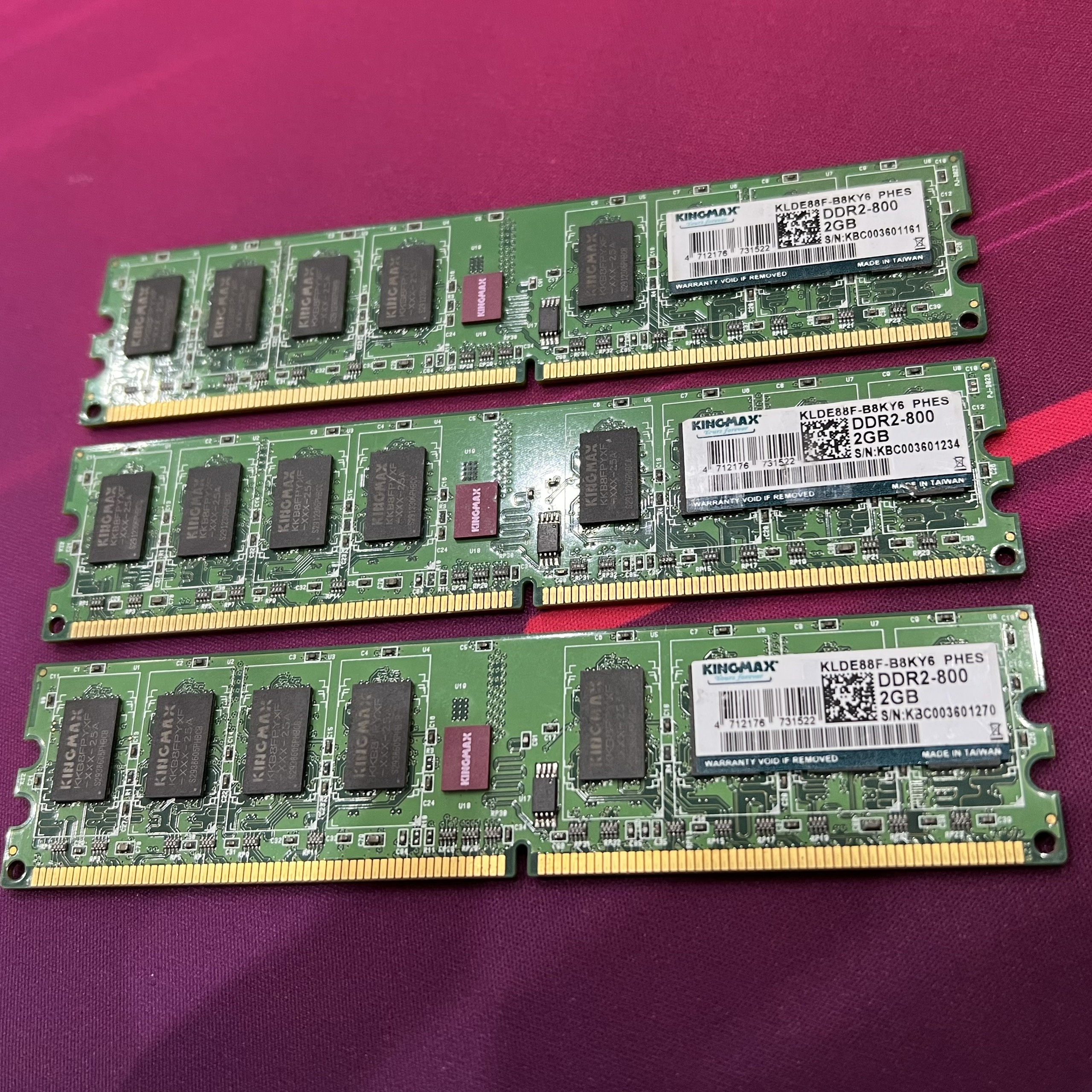 Ram PC Kingmax DDR2 2GB Bus 800MHz - Hàng chính hãng