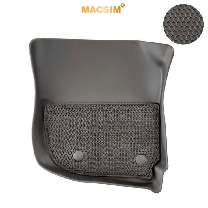 Thảm ô tô(sd1)2 lớp dạng lưới lục giác màu đen cho xe Honda City 2015-nay-bề mặt cao su siêu sạch