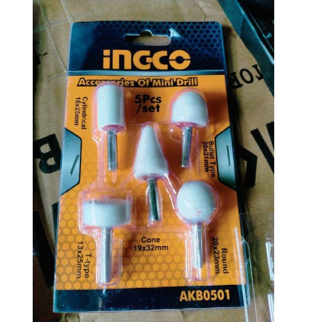 Bộ 5 đá mài ingco AKB0501
