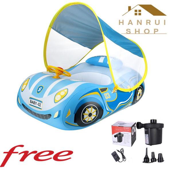 Phao Bơi Xe Ô Tô Có Mái Che Cho Bé Yêu SwimBoBo Sports Car Cover - Skylife