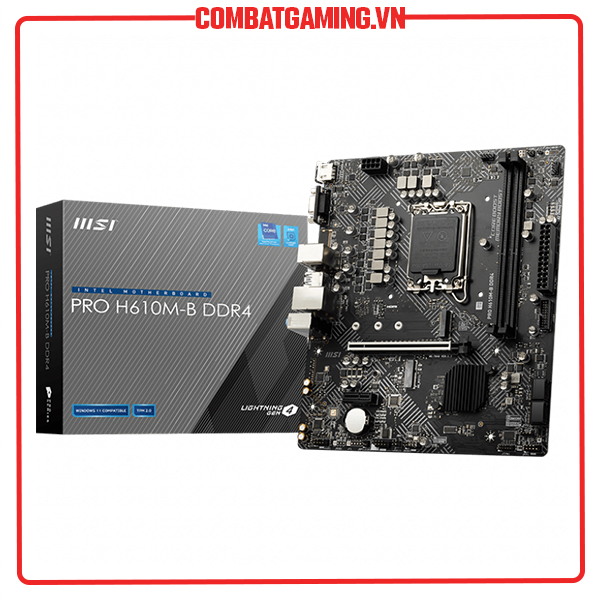 Bo Mạch Chủ MSI Pro H610M B DDR4 - Hàng Chính Hãng