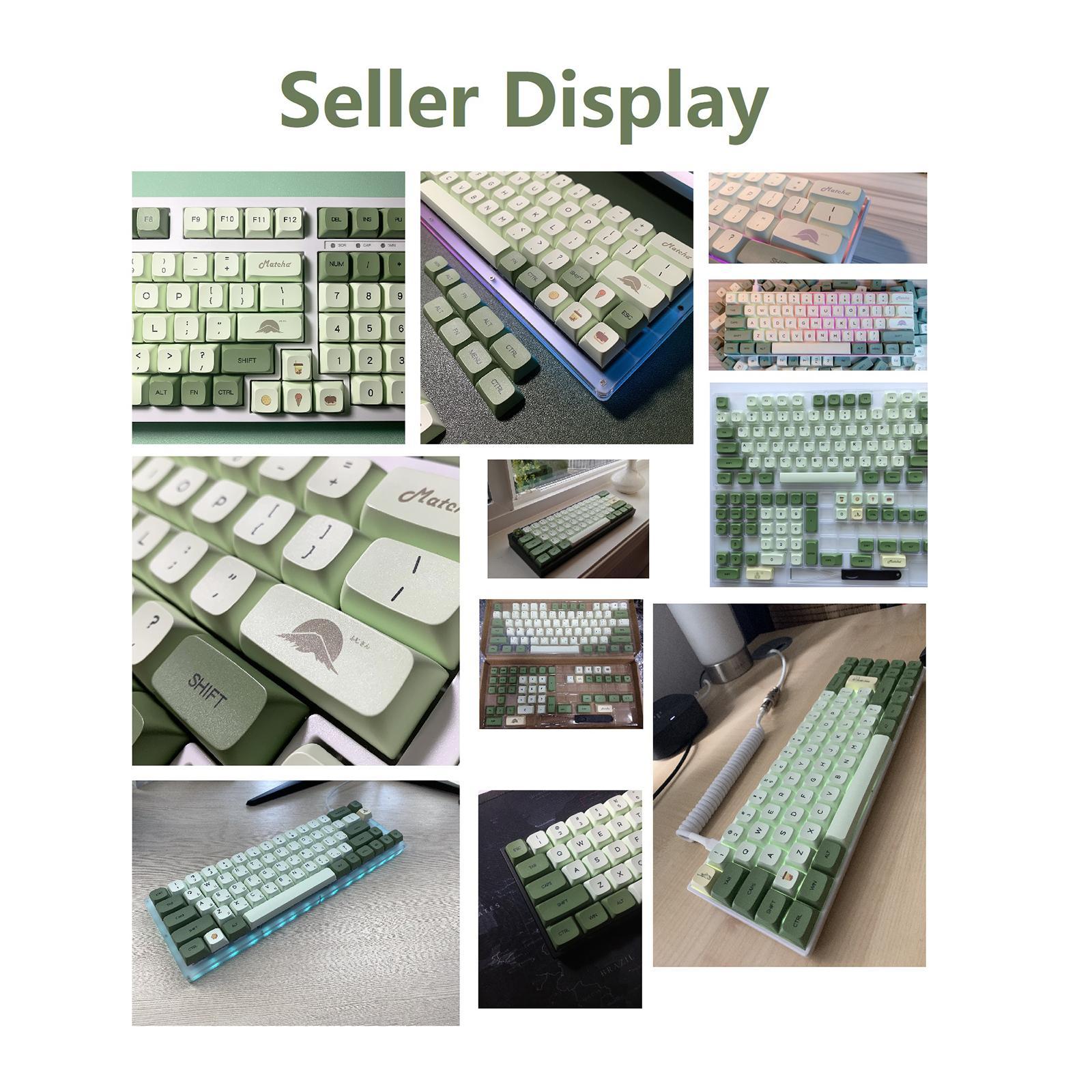 PBT 124 Keys Keycaps Cover for 61 64 72 Mechanical Keyboard Durable