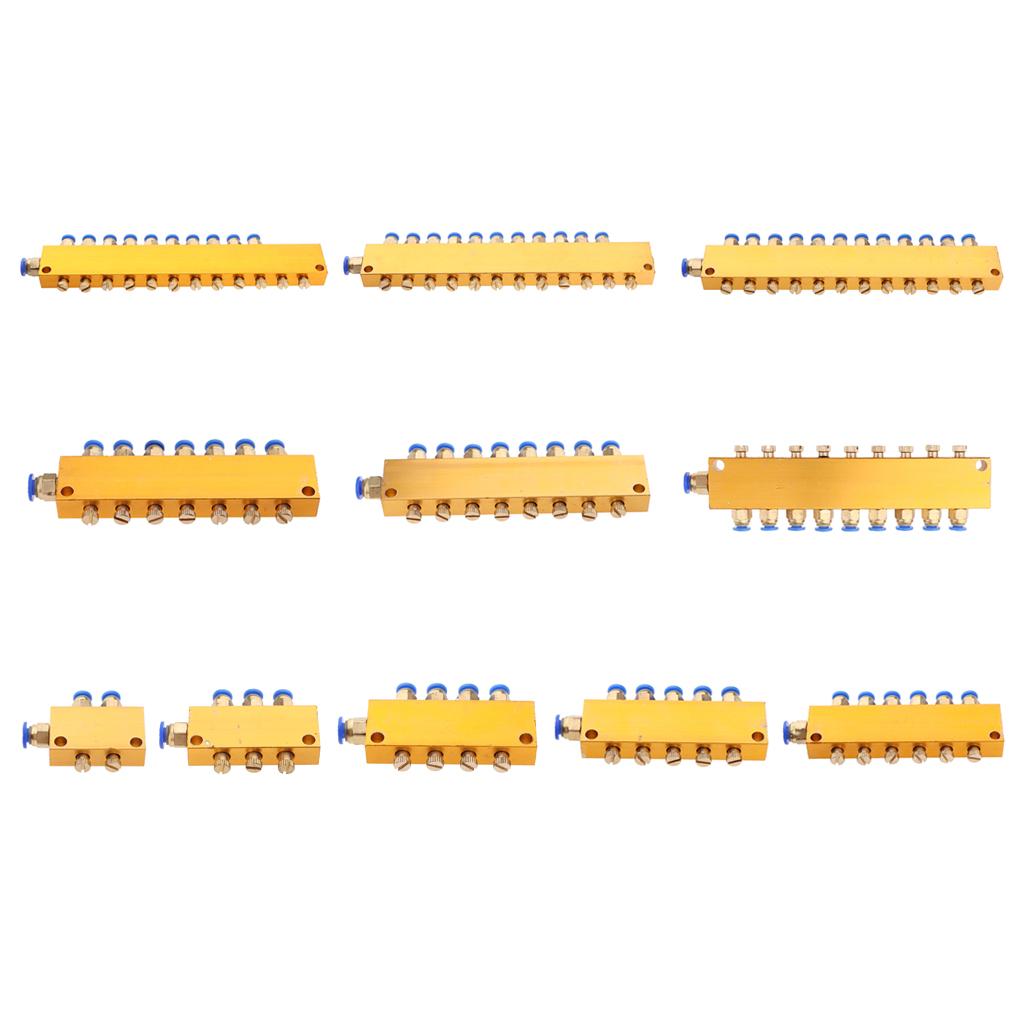 Adjustable Lube Oil Distributor Value Manifold Block 6mm In/4mm Out