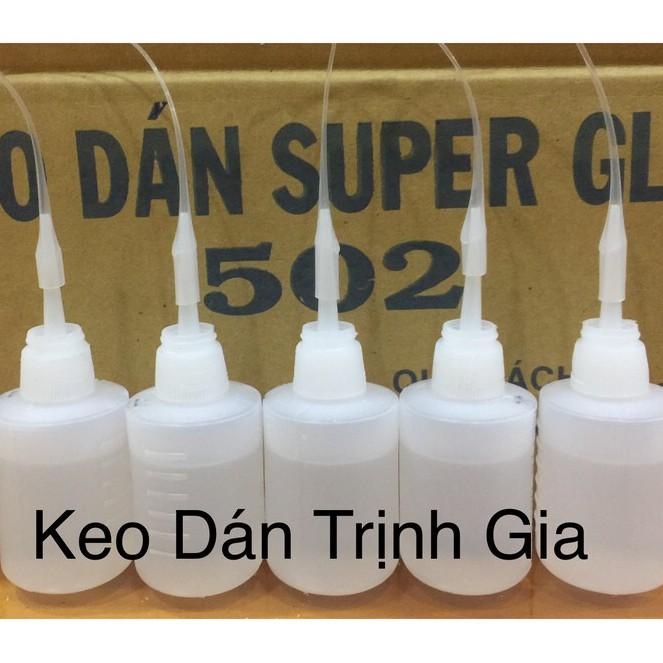 Keo dán 502 Siêu dính, chai tròn-giống hình-Full 30gr-Mua 15 Tặng 1