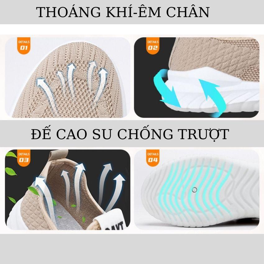 Hình ảnh Giày Thể Thao Nam Sneaker Kiểu Hàn Quốc Mẫu Mới 2022 Êm Chân Thoáng Khí Cổ Vừa Trẻ Trung Năng Động GNA05