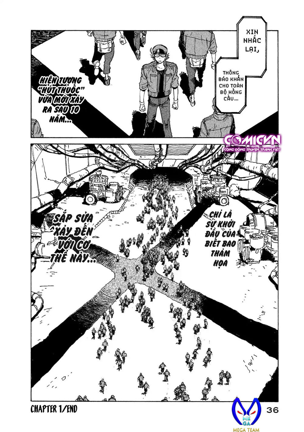 biệt đội tế bào black - hataraku saibou black chapter 1.1 36