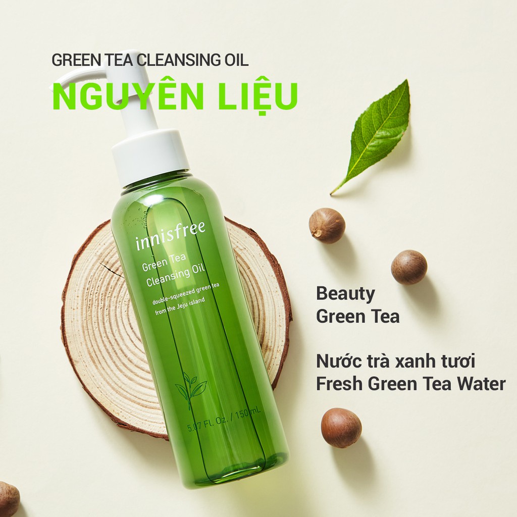 Dầu tẩy trang trà xanh innisfree Green Tea Hydrat Amino Cleansing oil 150ml