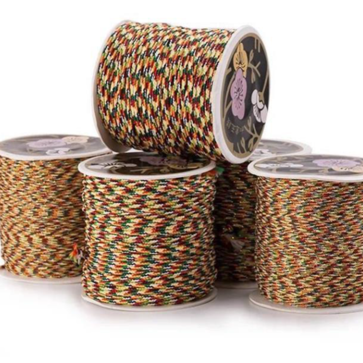 Cuộn Chỉ ngũ sắc phong thuỷ tết vòng chuỗi hạt -TL345