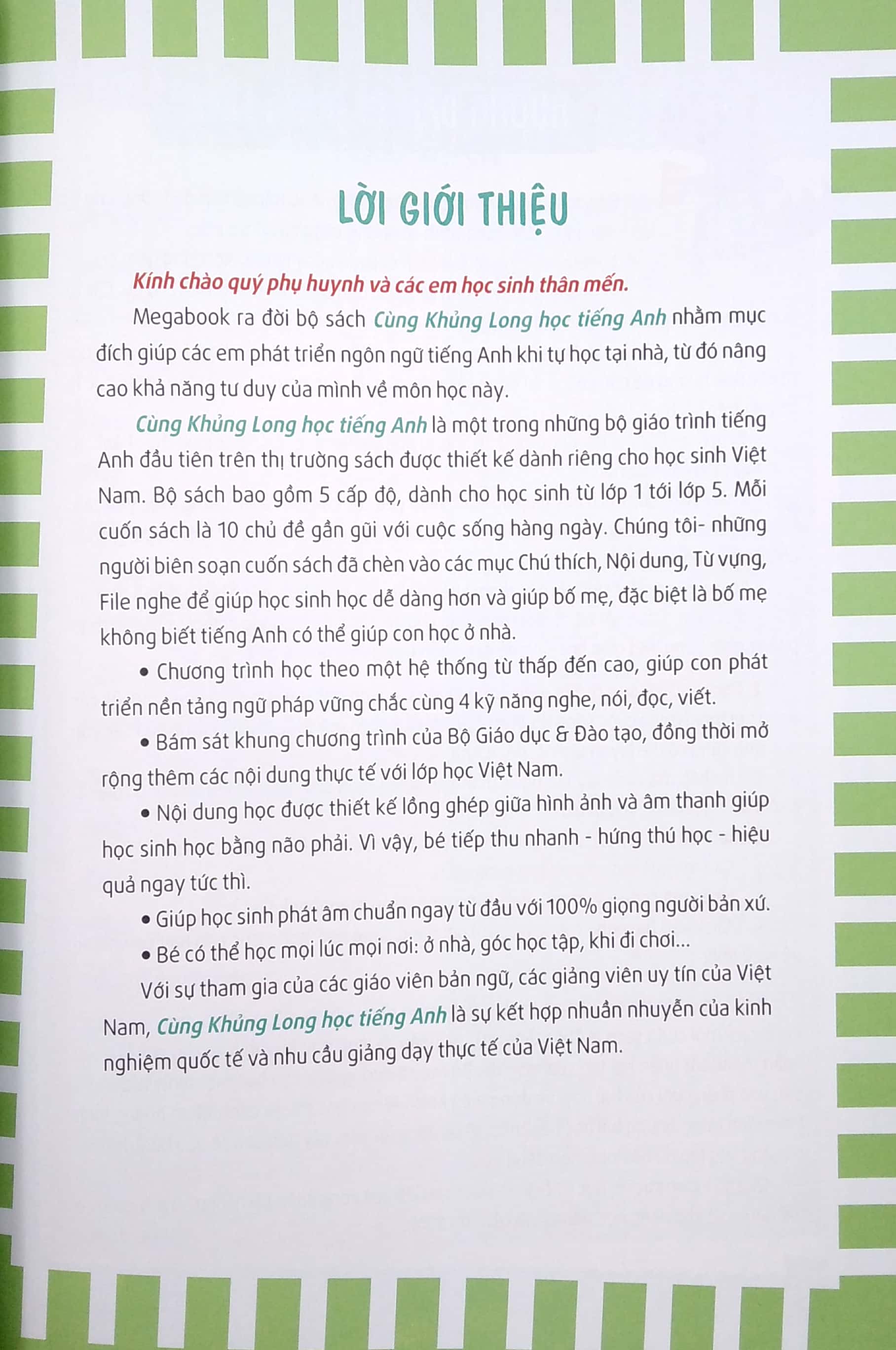 Cùng Khủng Long Học Tiếng Anh Theo Chủ Đề Lớp 4