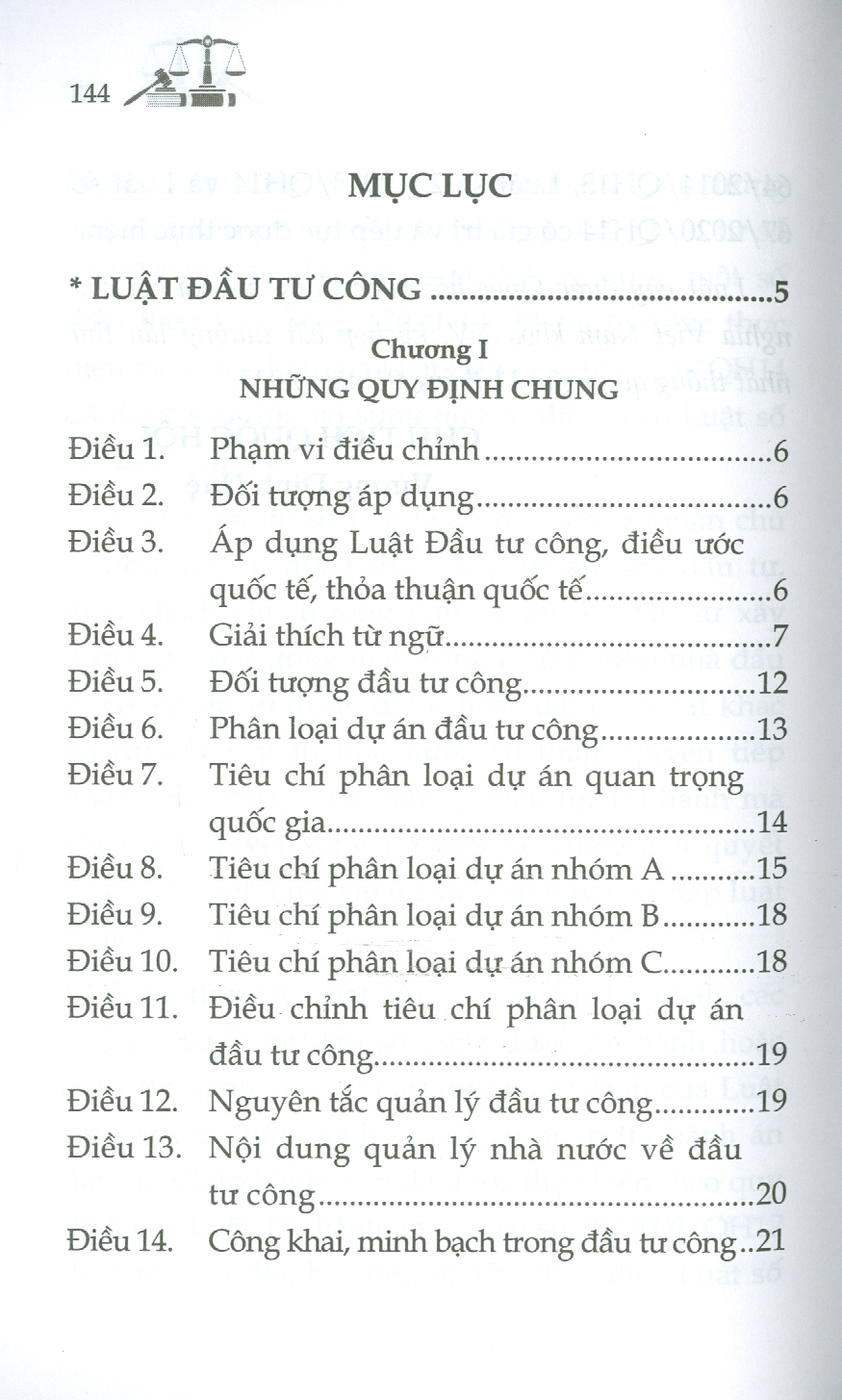 Luật Đầu Tư Công (Sửa đổi, bổ sung năm 2020, 2022)